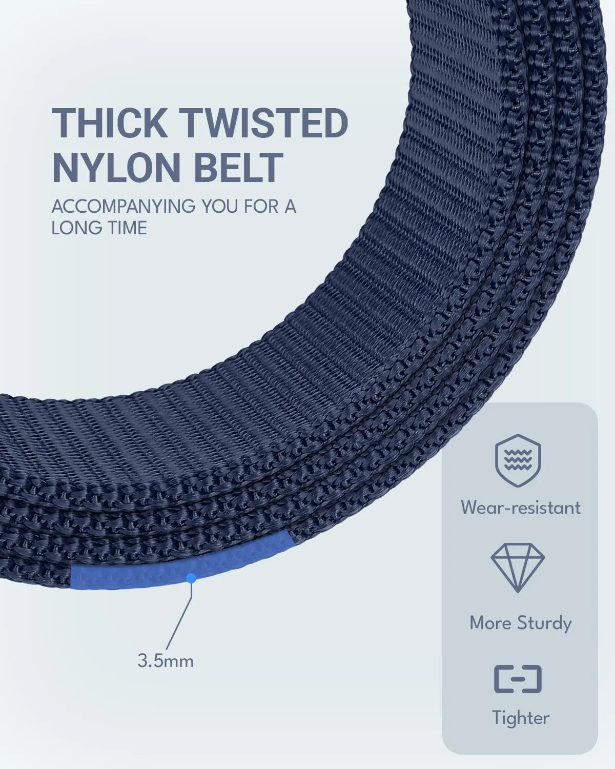 FAIRWIN Men's Ratchet Belt - Nylon Web Work Belt with Automatic Buckle, Adjustable for Jeans, Pants, Golf, and Everyday Use