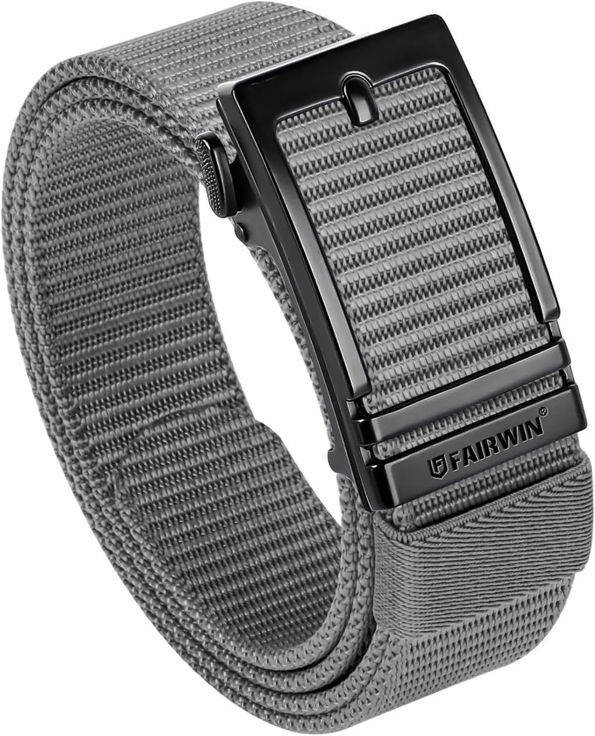 FAIRWIN Men's Ratchet Belt - Nylon Web Work Belt with Automatic Buckle, Adjustable for Jeans, Pants, Golf, and Everyday Use