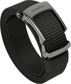 FAIRWIN Men's Ratchet Belt - Nylon Web Work Belt with Automatic Buckle, Adjustable for Jeans, Pants, Golf, and Everyday Use