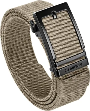 FAIRWIN Men's Ratchet Belt - Nylon Web Work Belt with Automatic Buckle, Adjustable for Jeans, Pants, Golf, and Everyday Use