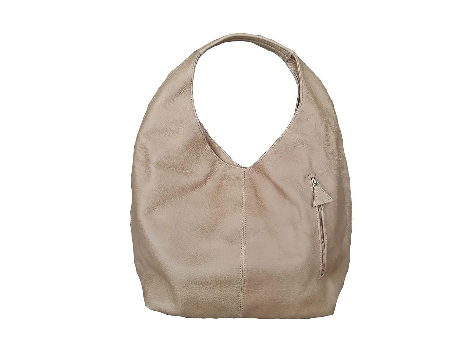Fgalaze Camel Leather Hobo Bag, Everyday Shoulder Handbag, Alex