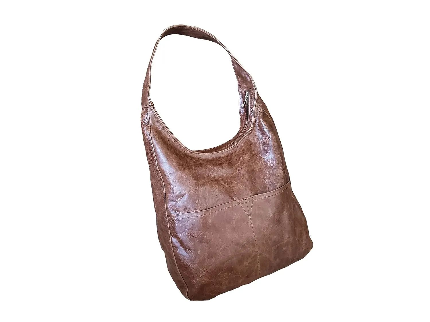 Fgalaze Distressed Leather Bag, Woman Hobo Handbag, Casual Rustic Leather Handmade Handbags and Purses, Cocoon