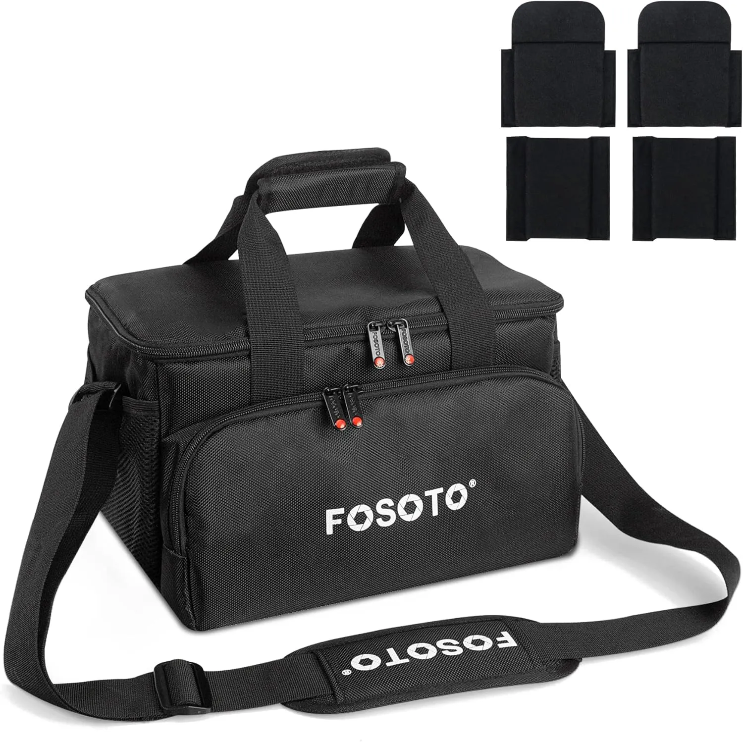 FOSOTO Large Capacity Photography Camera Bag Video Camera Camcorder Bag Case Compatible with Canon Vixia HF G50 EOS 80D 90D 6D Mark II Panasonic HC-X1500 HC-X2000 Sony HDR-CX900 DSLR SLR Camera
