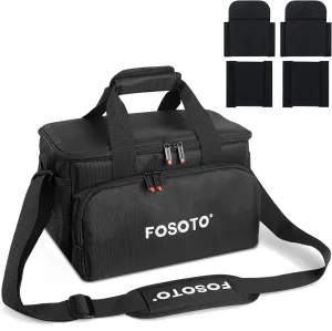 FOSOTO Large Capacity Photography Camera Bag Video Camera Camcorder Bag Case Compatible with Canon Vixia HF G50 EOS 80D 90D 6D Mark II Panasonic HC-X1500 HC-X2000 Sony HDR-CX900 DSLR SLR Camera