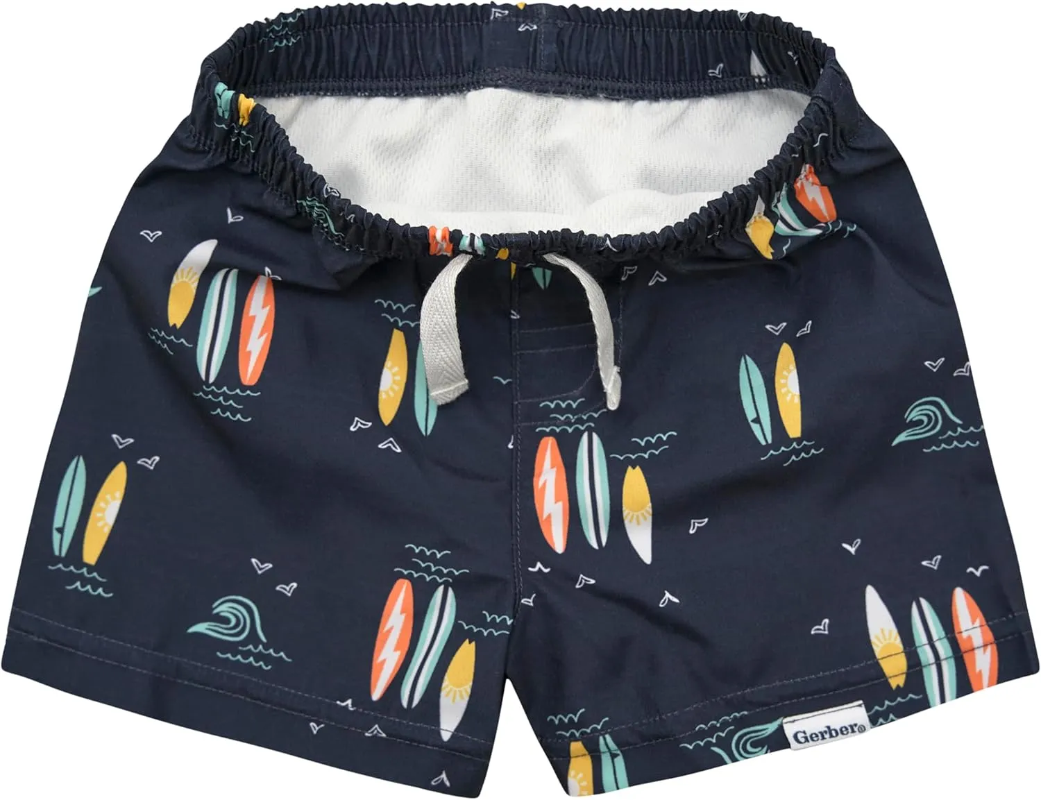 Gerber Baby Boys' Toddler 2-Pack Swim Trunks