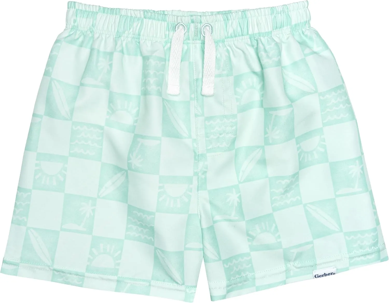 Gerber Baby Boys' Toddler 2-Pack Swim Trunks