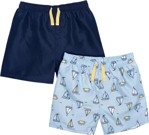 Gerber Baby Boys' Toddler 2-Pack Swim Trunks
