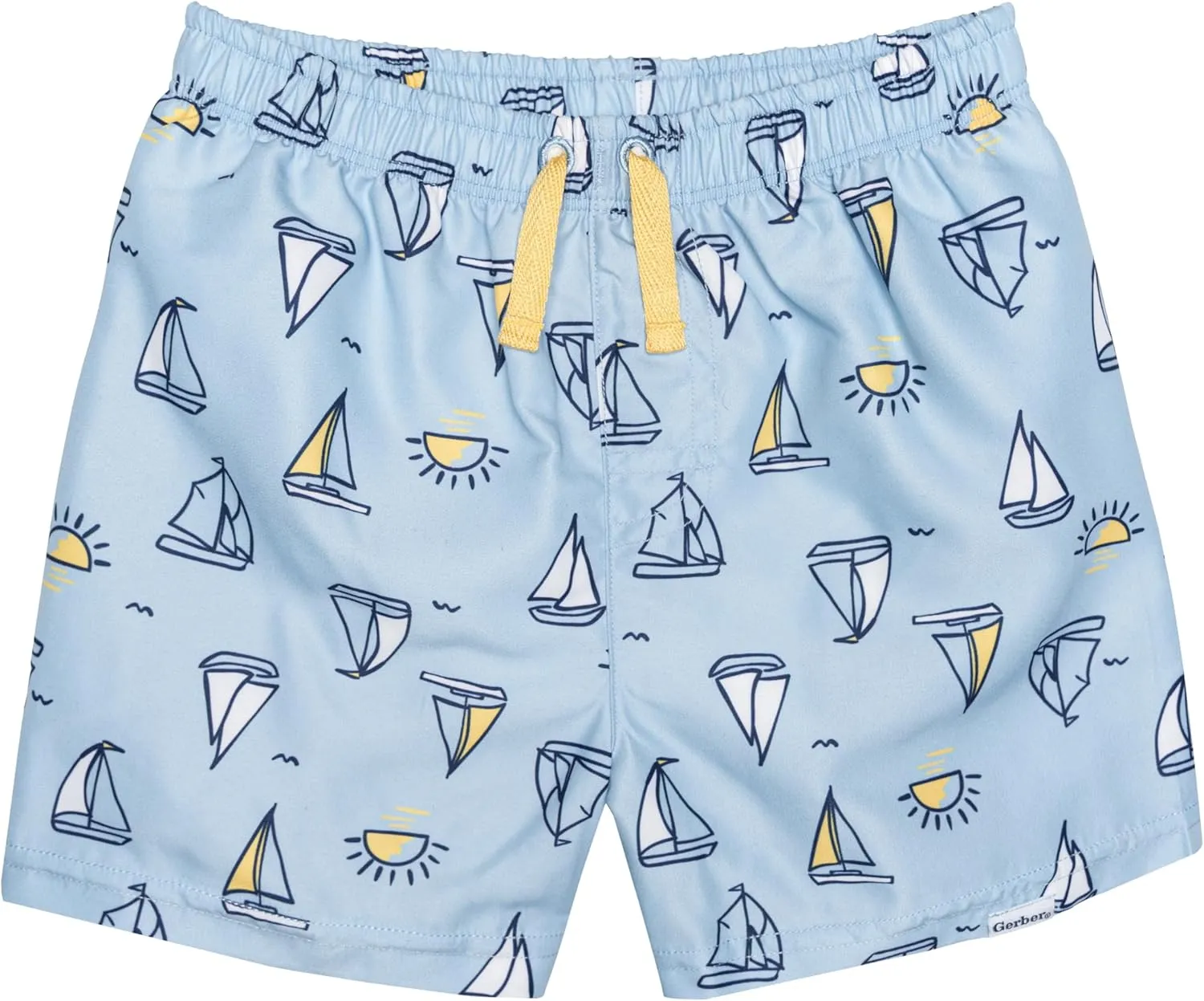 Gerber Baby Boys' Toddler 2-Pack Swim Trunks