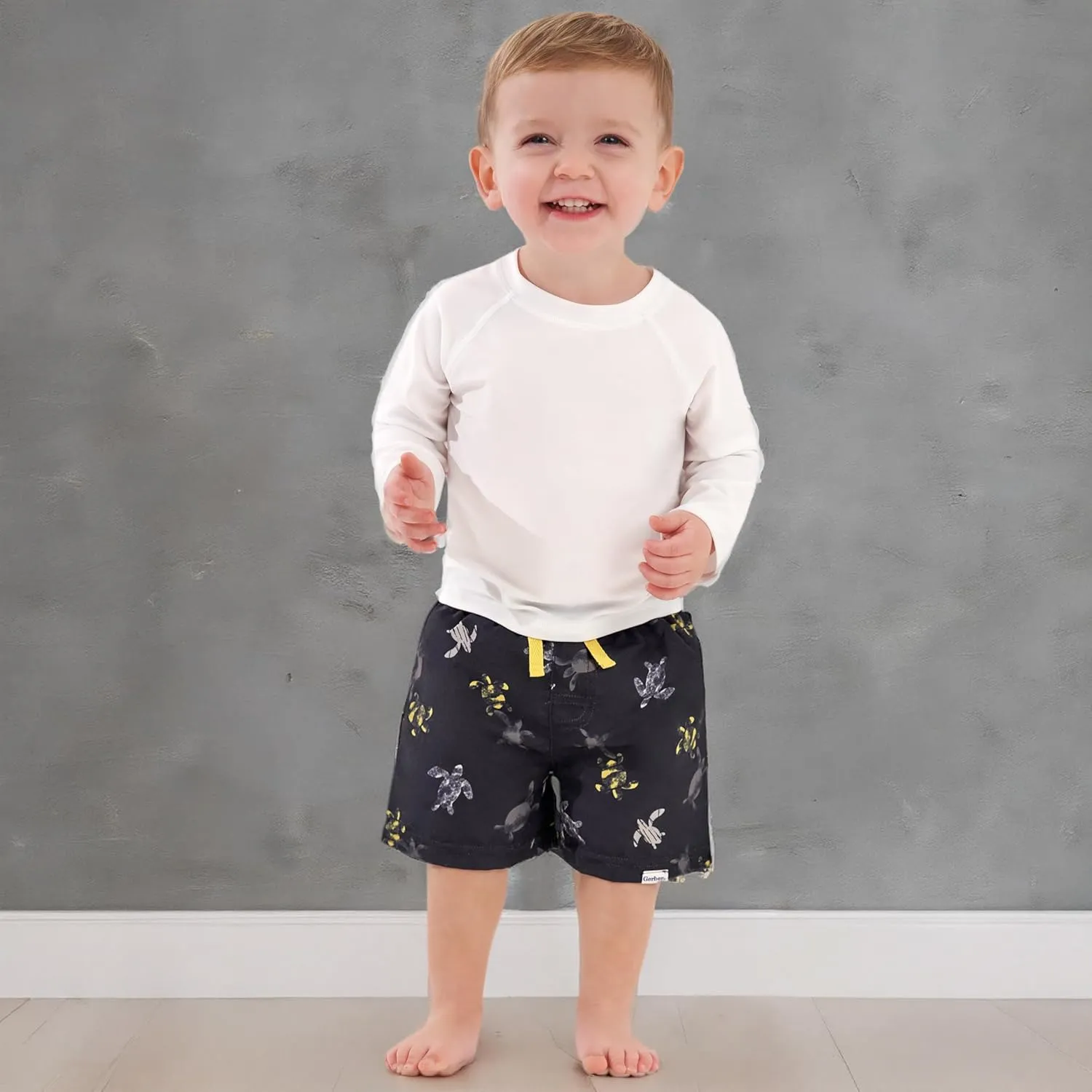 Gerber Baby Boys' Toddler 2-Pack Swim Trunks