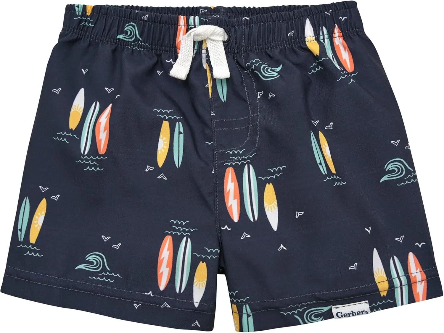Gerber Baby Boys' Toddler 2-Pack Swim Trunks
