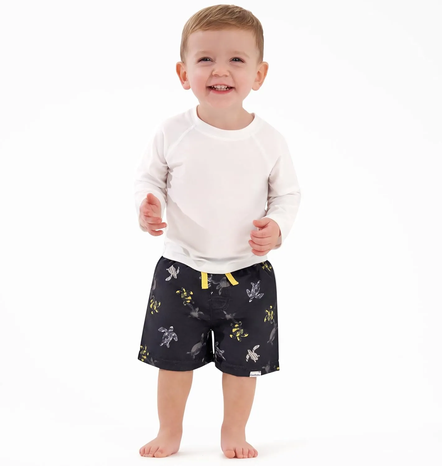 Gerber Baby Boys' Toddler 2-Pack Swim Trunks