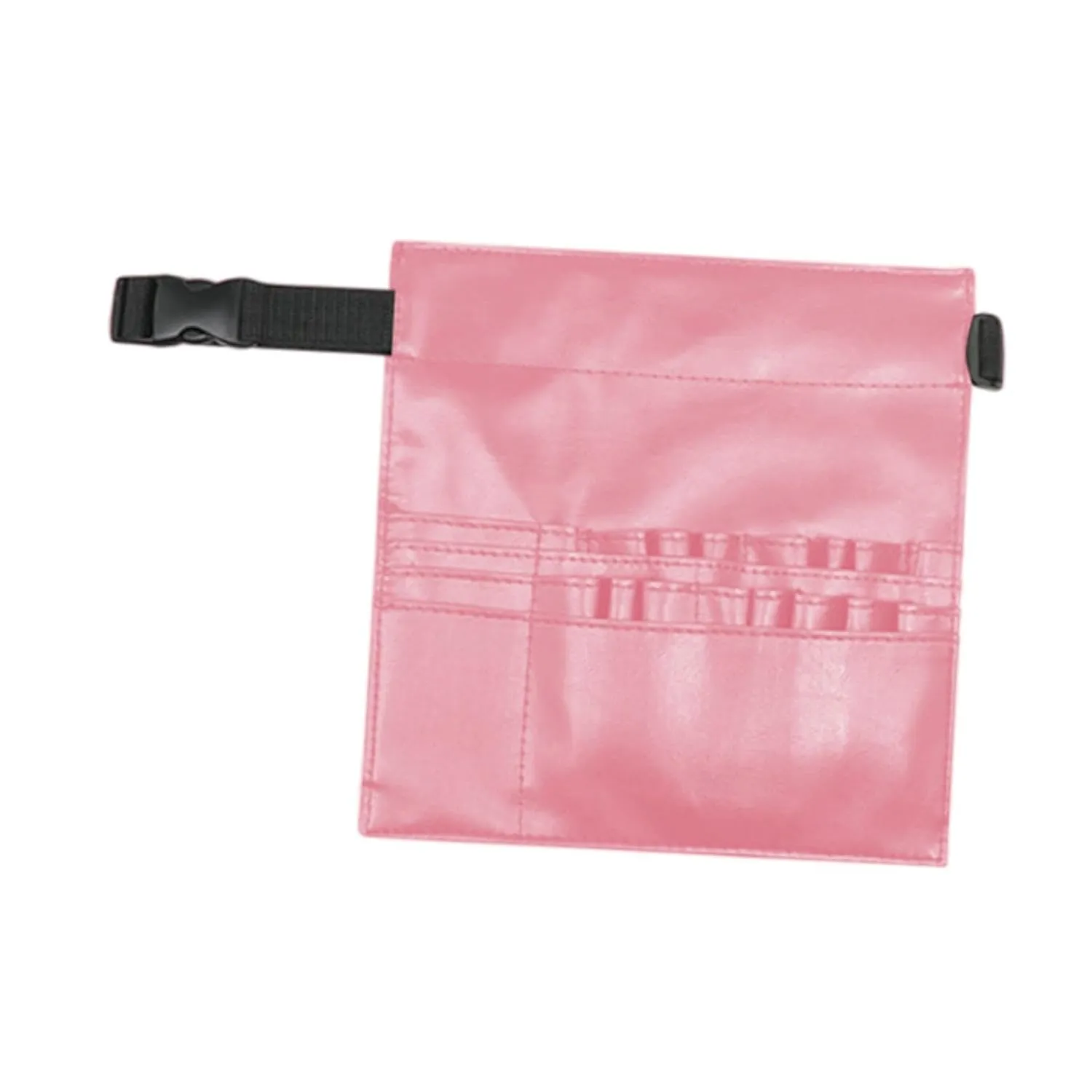 Haircut Tools Scissors Storage Bag, Barber Waist Pouch PU Leather Versatile Hair Combs Organizer for Comb Clips Shear, Pink