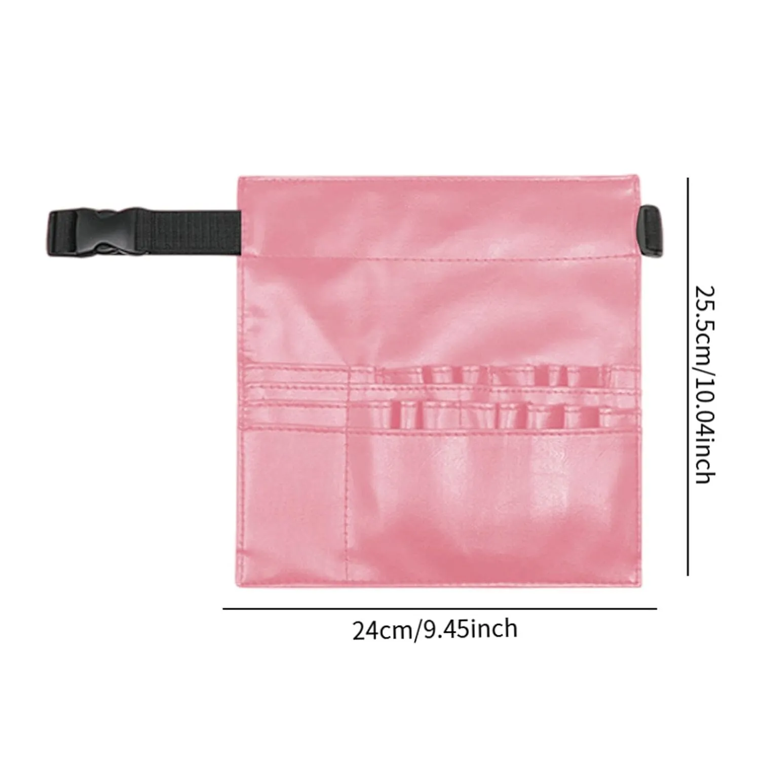 Haircut Tools Scissors Storage Bag, Barber Waist Pouch PU Leather Versatile Hair Combs Organizer for Comb Clips Shear, Pink