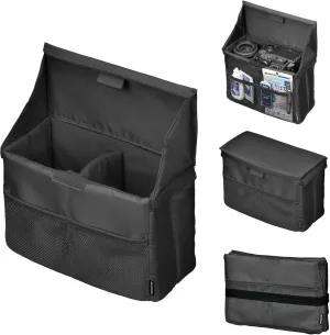 Hakuba KCS-38DBK 4977187336641 Folding Inner Softbox D Black Inner Bag Soft Bag Camera Bag Gadget Case with Middle Divider with Removable Lid Foldable When Not in Use