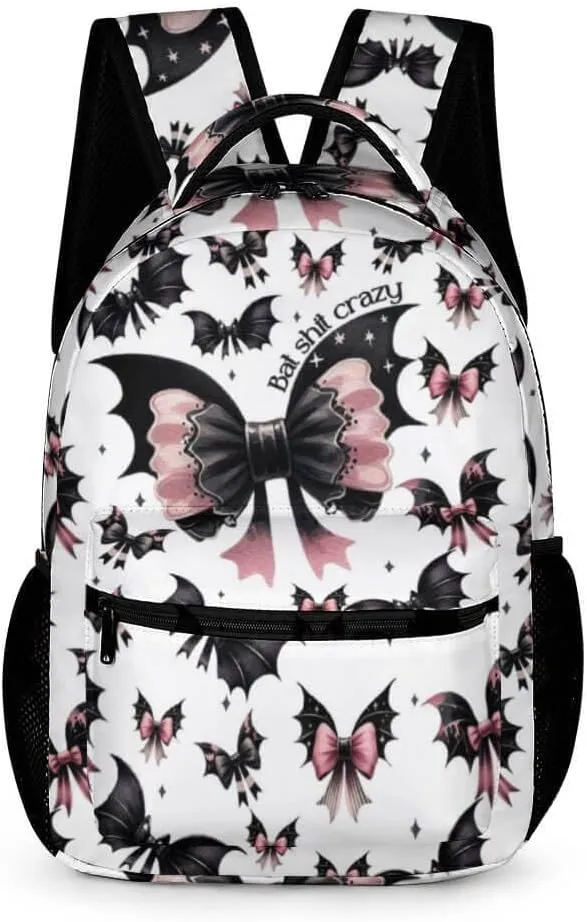 Halloween Backpack for Kids Girls Boys School, 16 Inches Cool Halloween Theme Bookbag, Adjustable, Lightweight, Large Capacity, Colorful Halloween Backpack for School