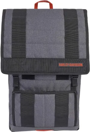 Harley-Davidson Commuter H-D Slim Flap Closure Backpack - Heather Gray