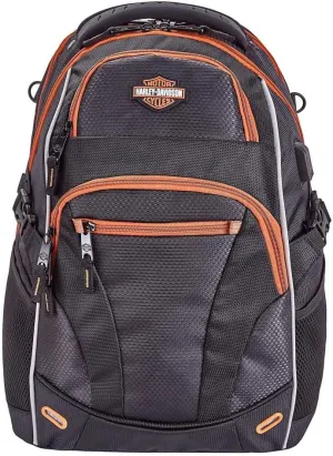 Harley-Davidson Renegade II Hi-Tech External USB Port Backpack - Rust/Black