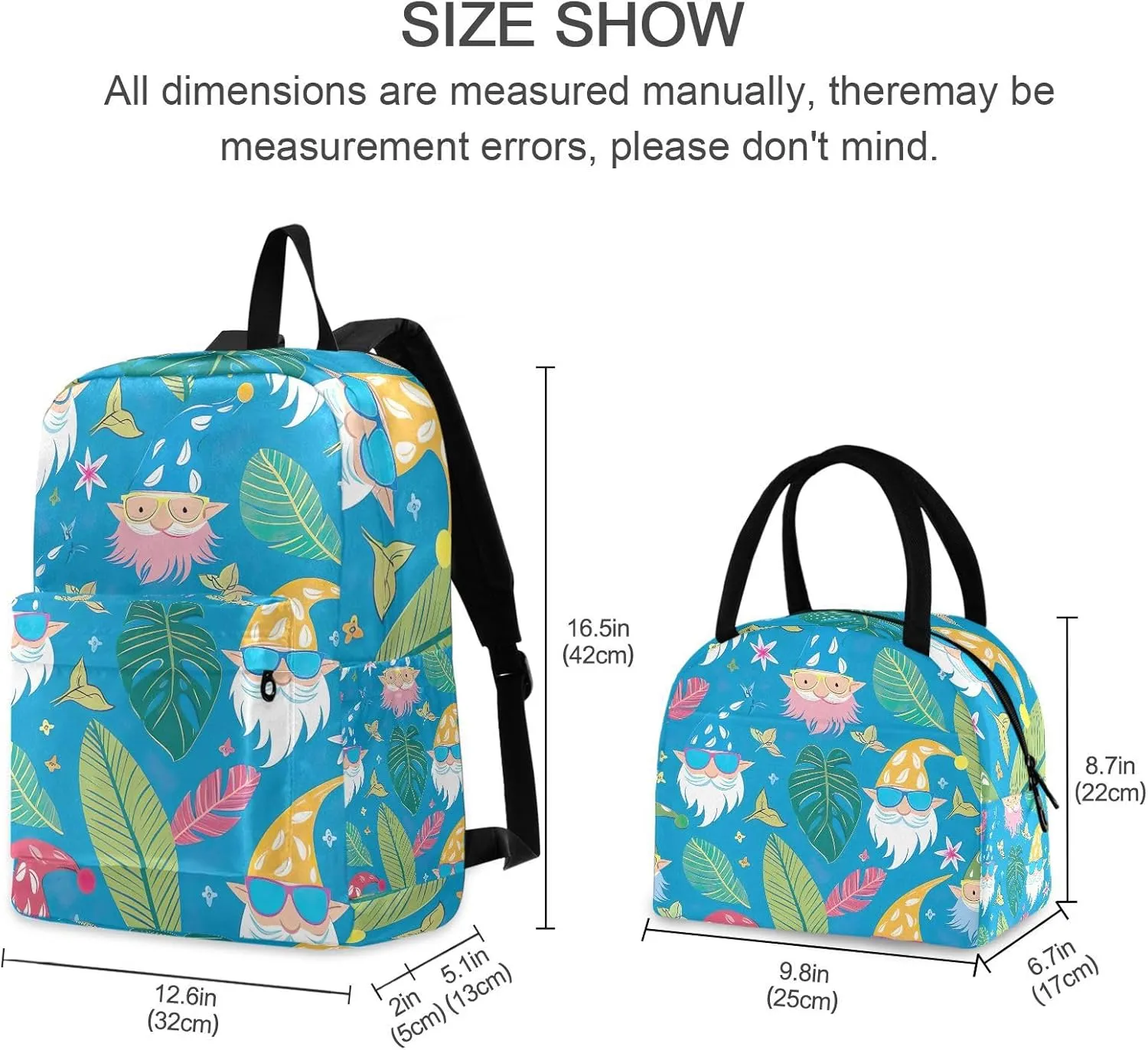 Hawaiian Gnome Childrens Backpacks Cooler Backpack Waterproof, Travel Backpack for Kids