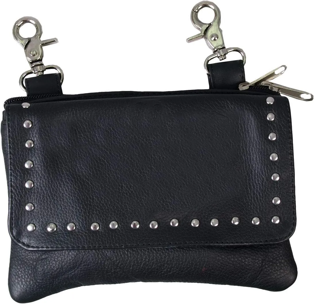 Hot Leathers CPS1011 Ladies Magnetic Clip Pouch with Studs