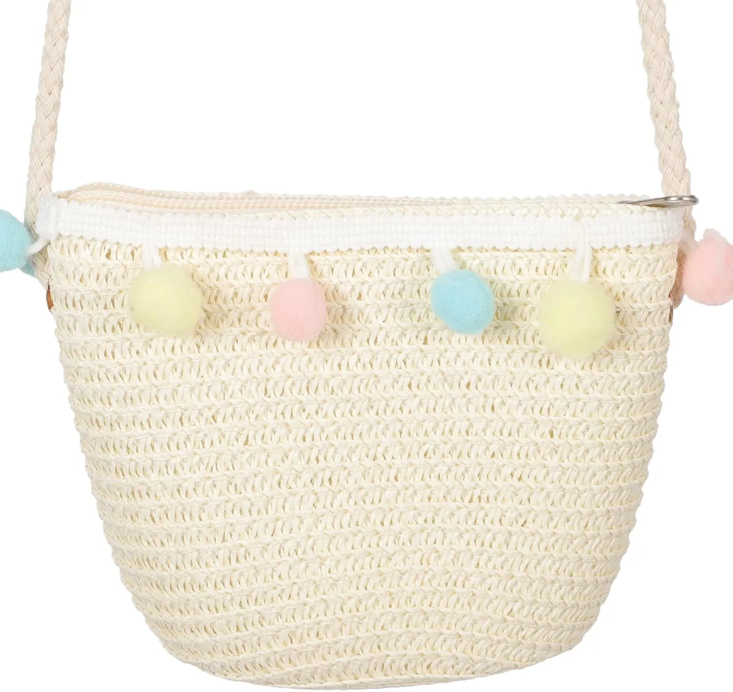 Infant Beach Hat Straw Handbag Toddler Sun Hat Bucket Hat Crochet Tote Crochet Purses Girls Hats