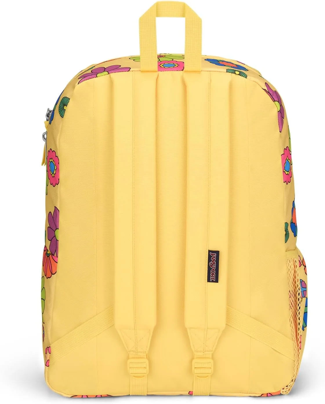 JanSport Cross Town Backpack 17" x 12.5" x 6" - Simple Bag for Everyone with 1 Main Compartment, Front Utility Pocket - Premium Class Accessories - Power to the Flower