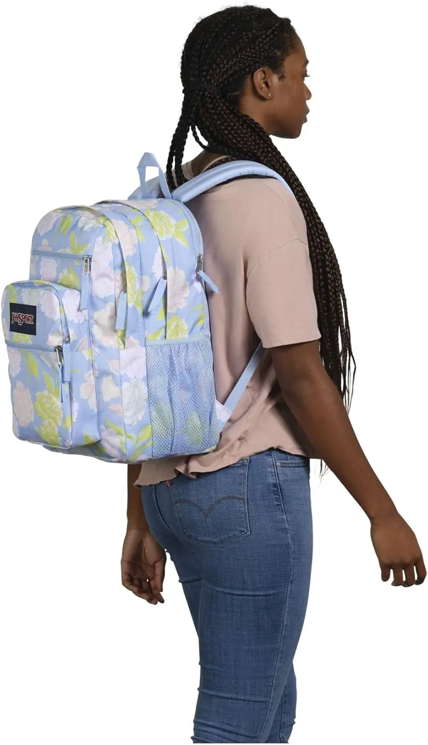 JanSport Laptop Backpack - Computer Bag with 2 Compartments, Ergonomic Shoulder Straps, 15 Laptop Sleeve, Haul Handle - Book Rucksack - Autumn Tapestry Hydrangea