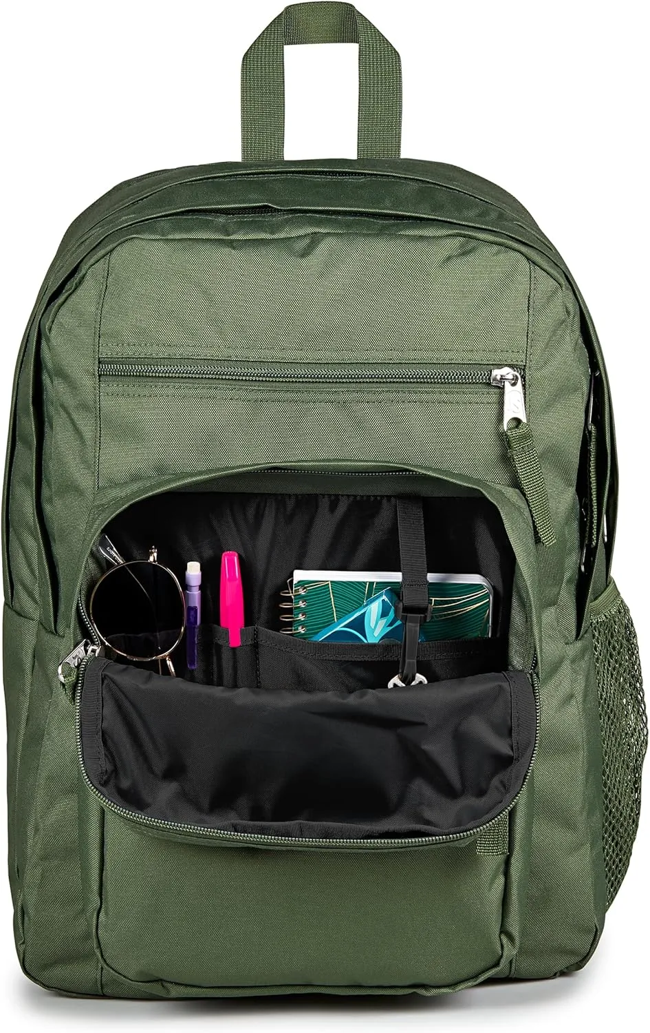 JanSport Laptop Backpack - Computer Bag with 2 Compartments, Ergonomic Shoulder Straps, 15 Laptop Sleeve, Haul Handle - Cargo Green
