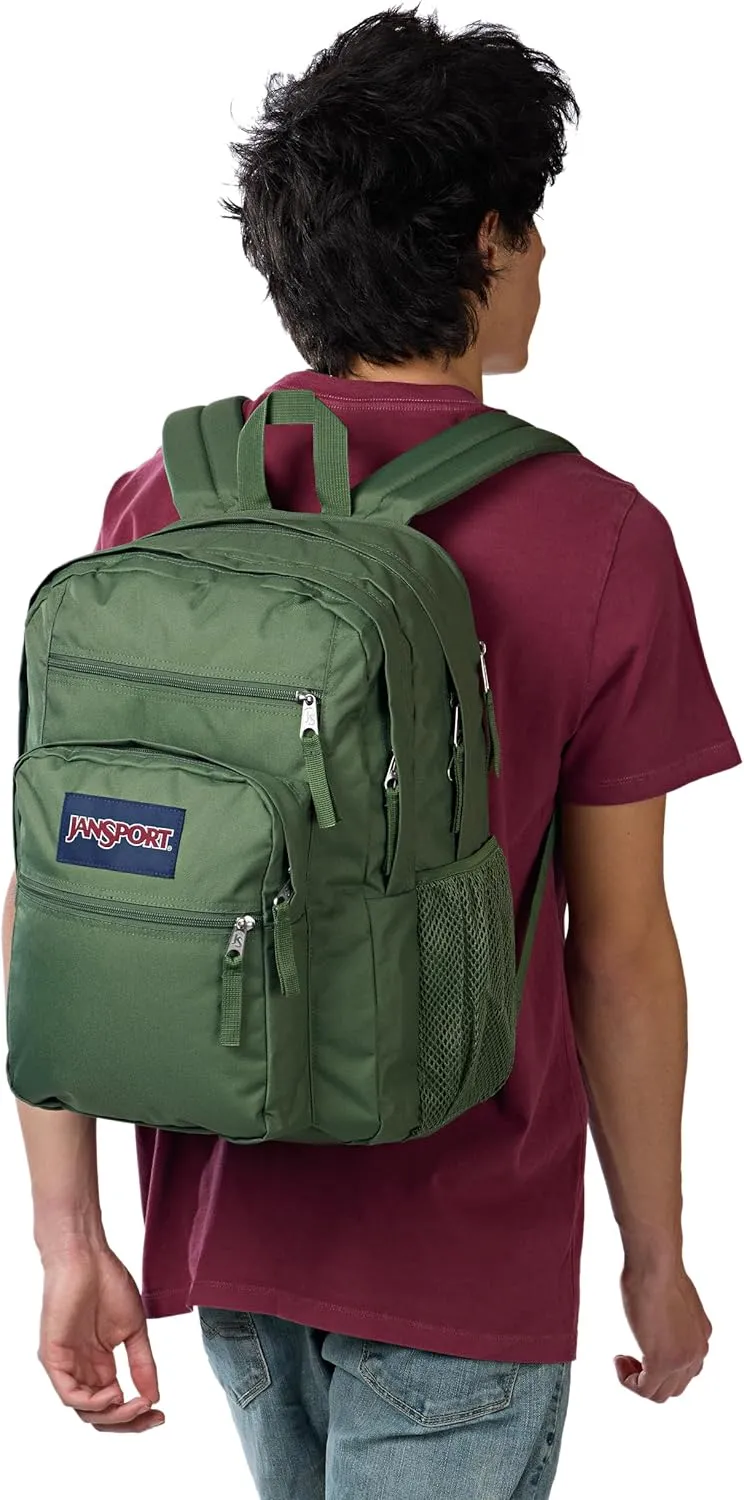 JanSport Laptop Backpack - Computer Bag with 2 Compartments, Ergonomic Shoulder Straps, 15 Laptop Sleeve, Haul Handle - Cargo Green
