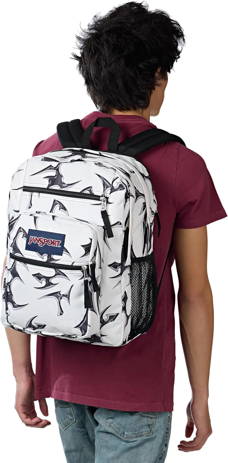 JanSport Laptop Backpack - Computer Bag with 2 Compartments, Ergonomic Shoulder Straps, 15 Laptop Sleeve, Haul Handle - Cyber Silver White