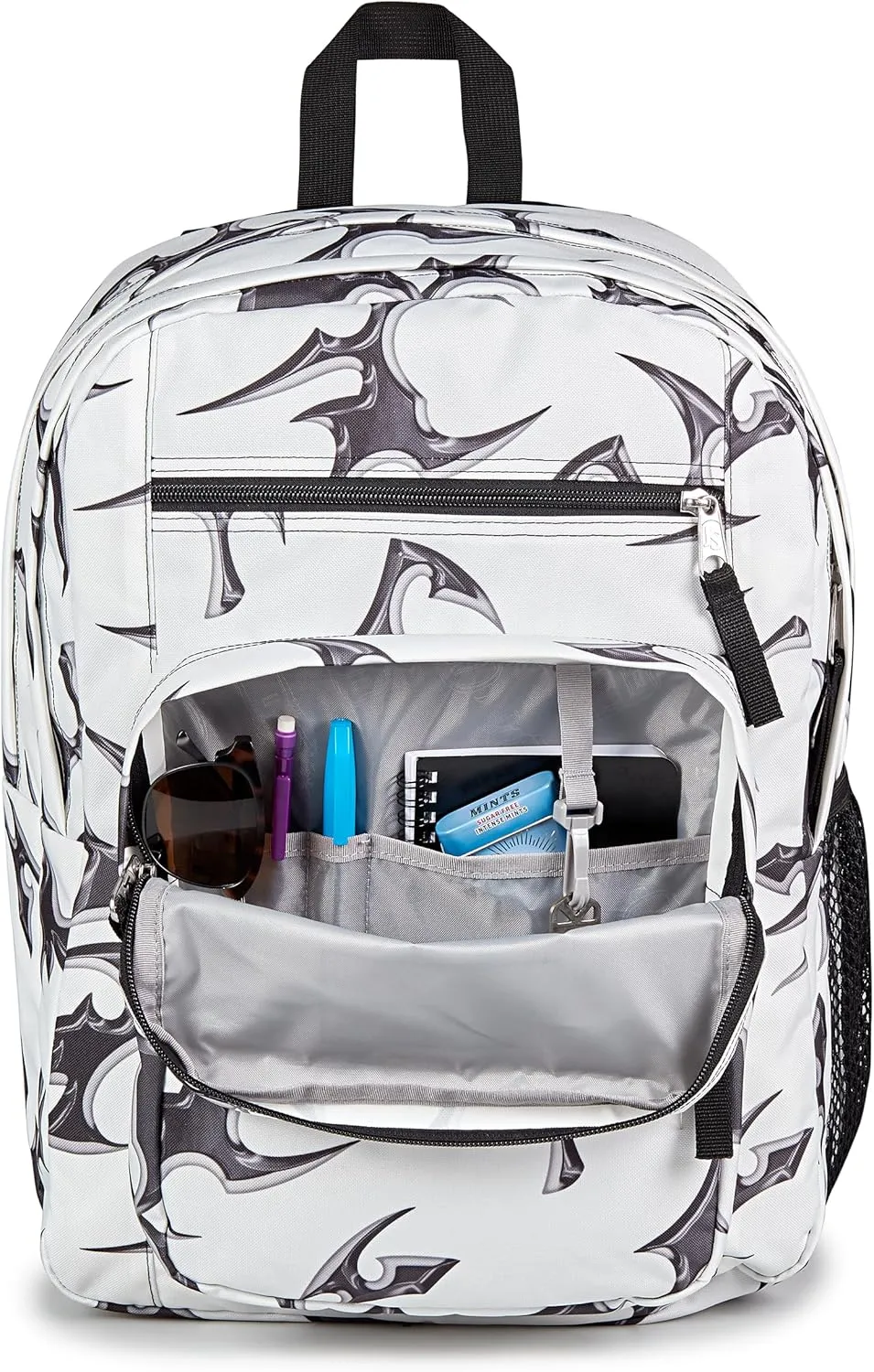 JanSport Laptop Backpack - Computer Bag with 2 Compartments, Ergonomic Shoulder Straps, 15 Laptop Sleeve, Haul Handle - Cyber Silver White