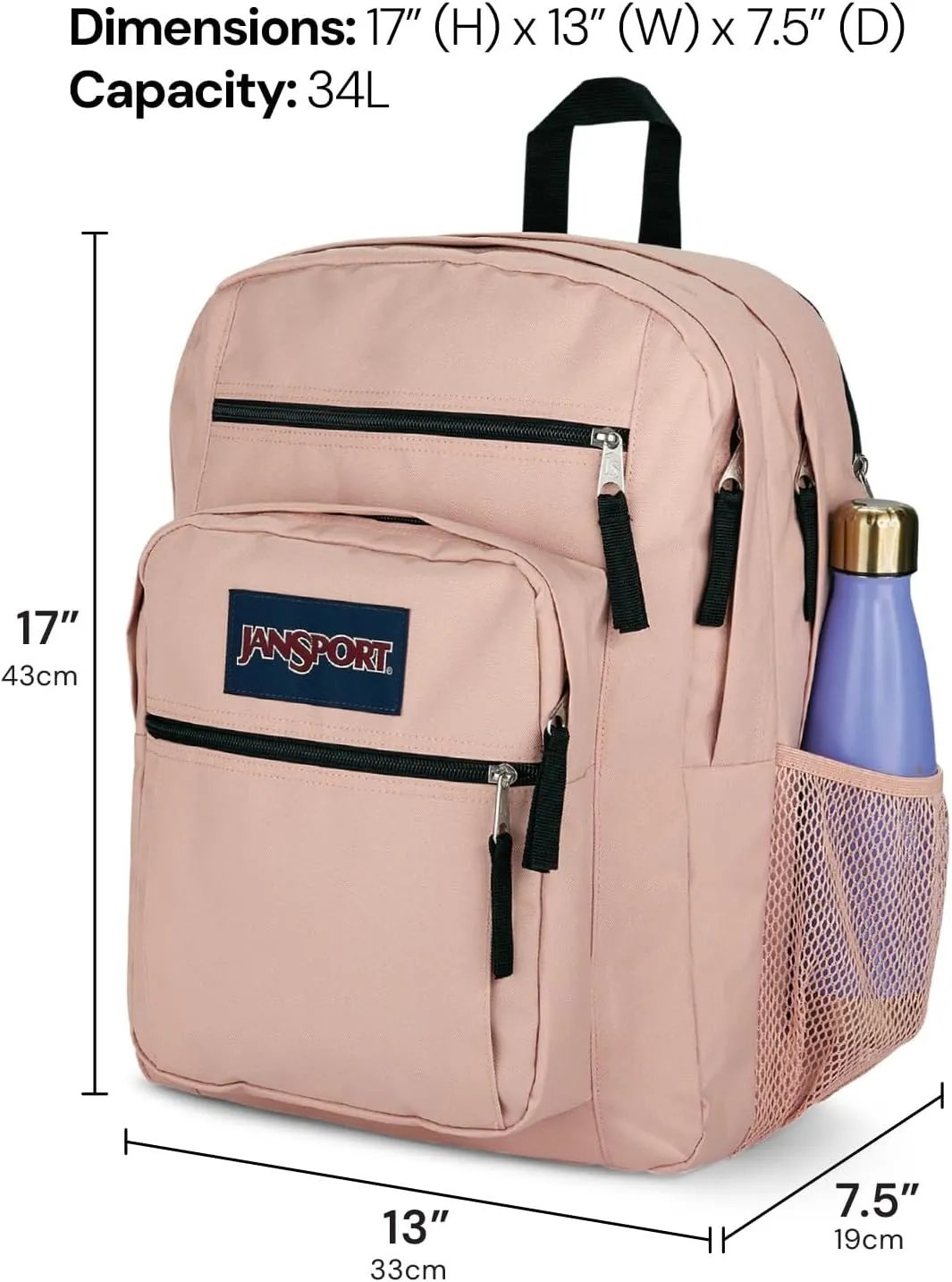 JanSport Laptop Backpack - Computer Bag with 2 Compartments, Ergonomic Shoulder Straps, 15 Laptop Sleeve, Haul Handle - Cyberspace Galaxy