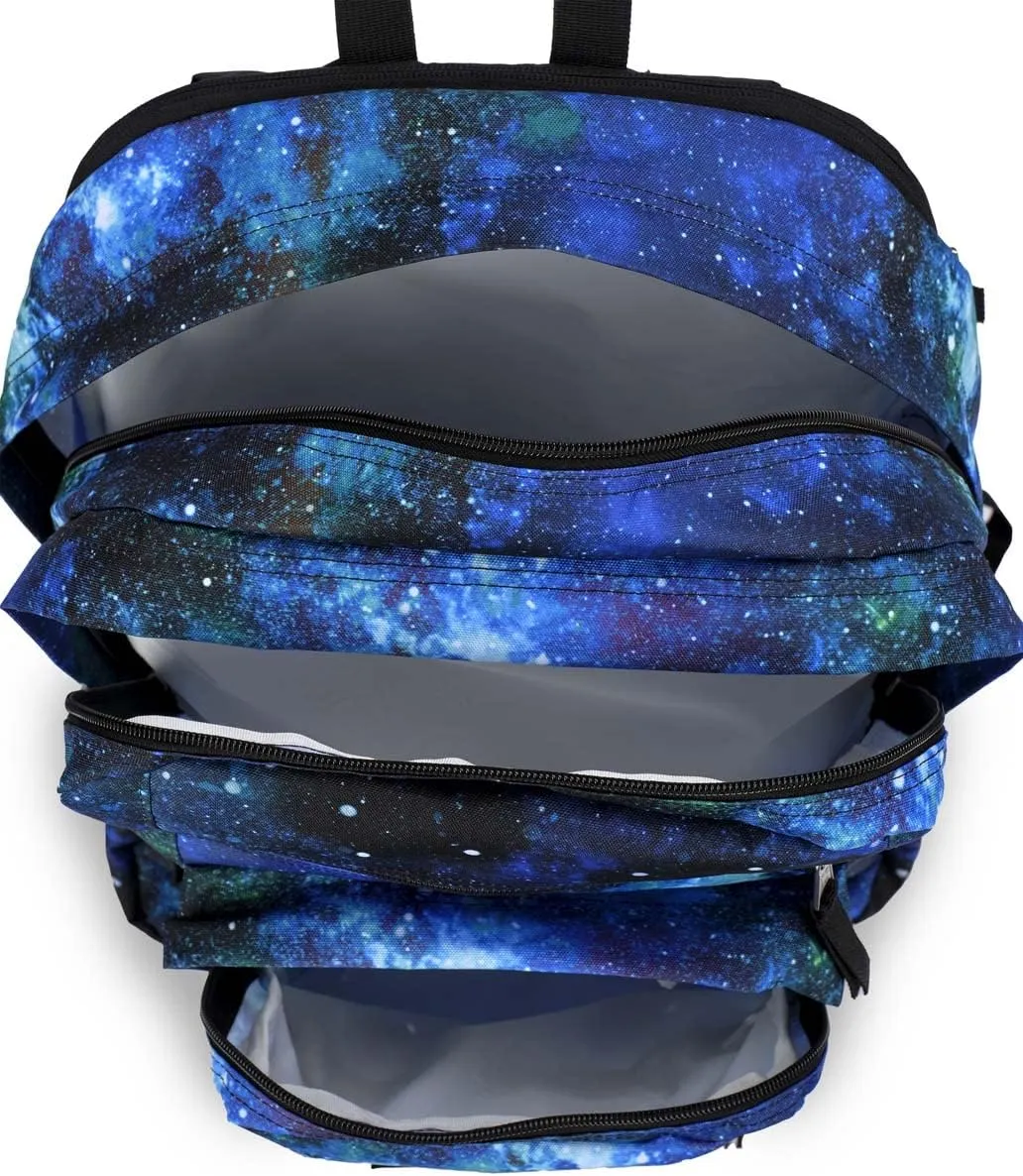 JanSport Laptop Backpack - Computer Bag with 2 Compartments, Ergonomic Shoulder Straps, 15 Laptop Sleeve, Haul Handle - Cyberspace Galaxy