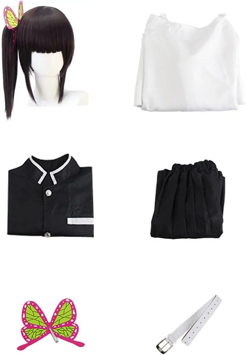 Kanao Tsuyuri Cosplay Costume Cloak Outfit Halloween Party Uniform Robe Cape Dress for Women