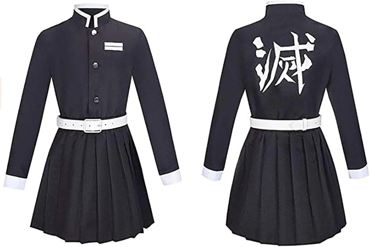Kanao Tsuyuri Cosplay Costume Cloak Outfit Halloween Party Uniform Robe Cape Dress for Women