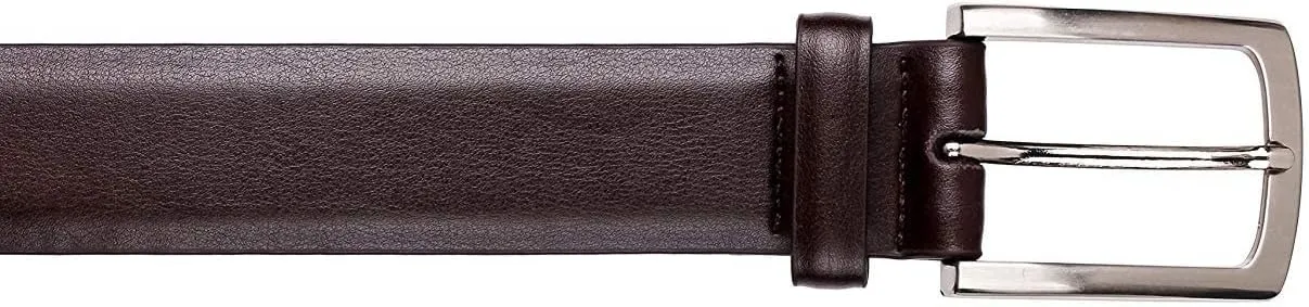 KM Legend Men's Leather Dress Belt-Classic & Fashion for Work Business and Casual