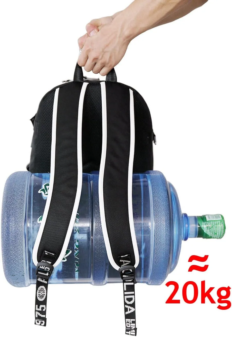 Large Capacity Custom Laptop Backpack With USB Charging Port, Personalized College Bag, Durable Outdoor Bags Mochila (Mixed Color Blue)