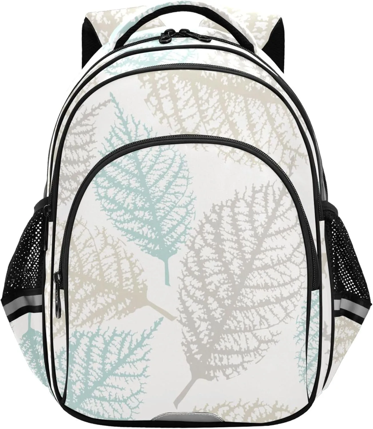 Large Casual Daypack for Men Women - Abstract Leaf Lightweight Travel Laptop Backpack Shoulder Bag Hiking Backpacks