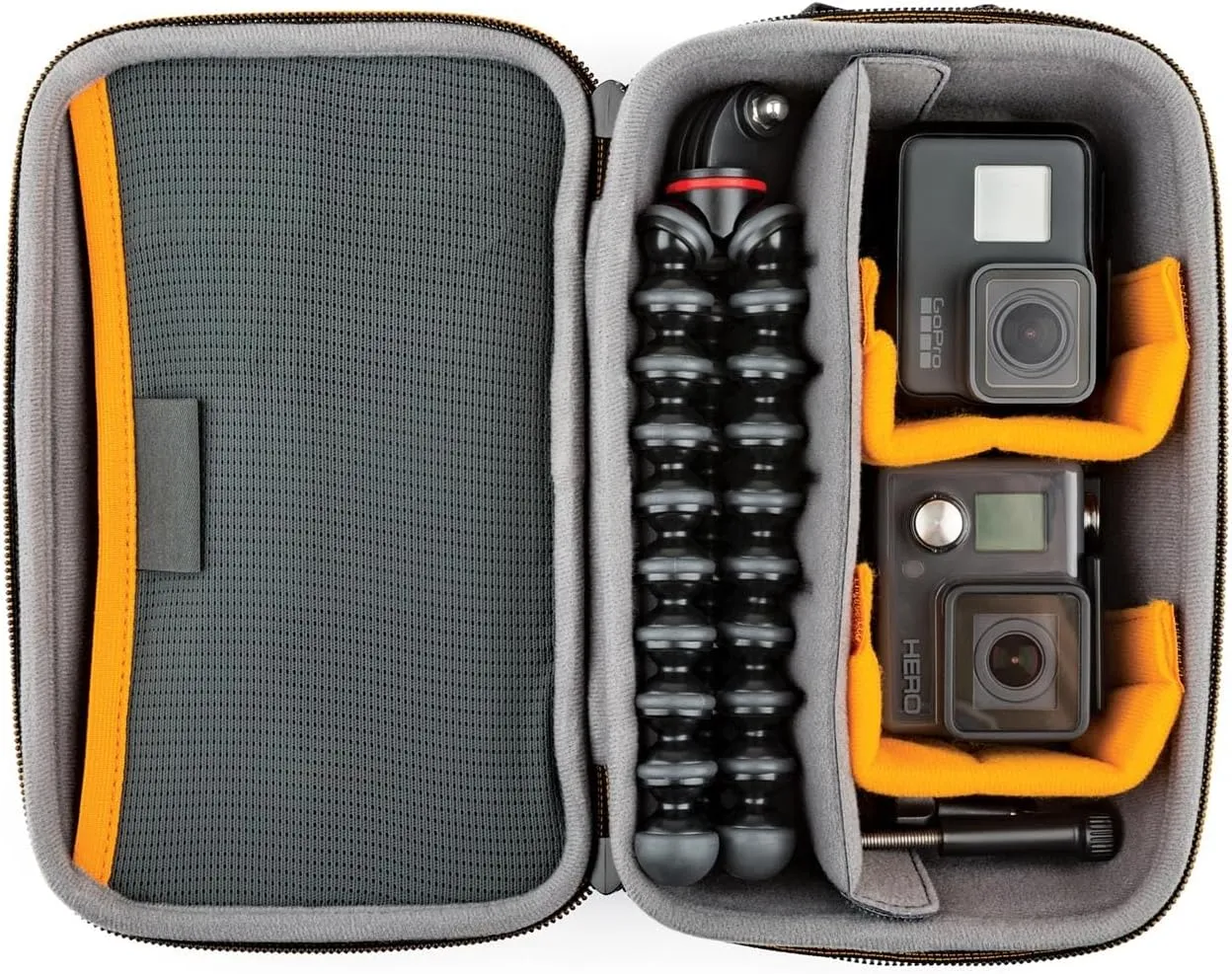 Lowepro Hardside CS 60 Case for Small Drone, Mirrorless Cameras or 2 Action Cameras, 1-2 Lenses, Accessories, 14.00 x 8.51 x 22.71 cm, Black