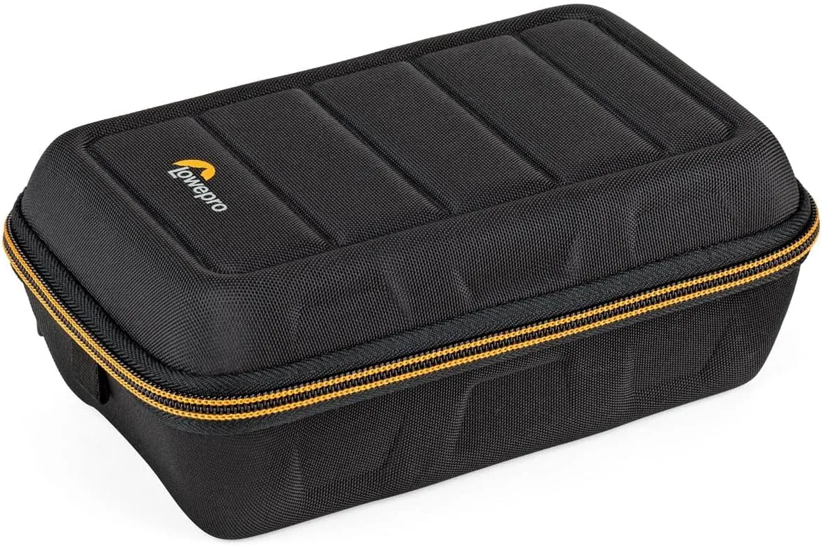 Lowepro Hardside CS 60 Case for Small Drone, Mirrorless Cameras or 2 Action Cameras, 1-2 Lenses, Accessories, 14.00 x 8.51 x 22.71 cm, Black