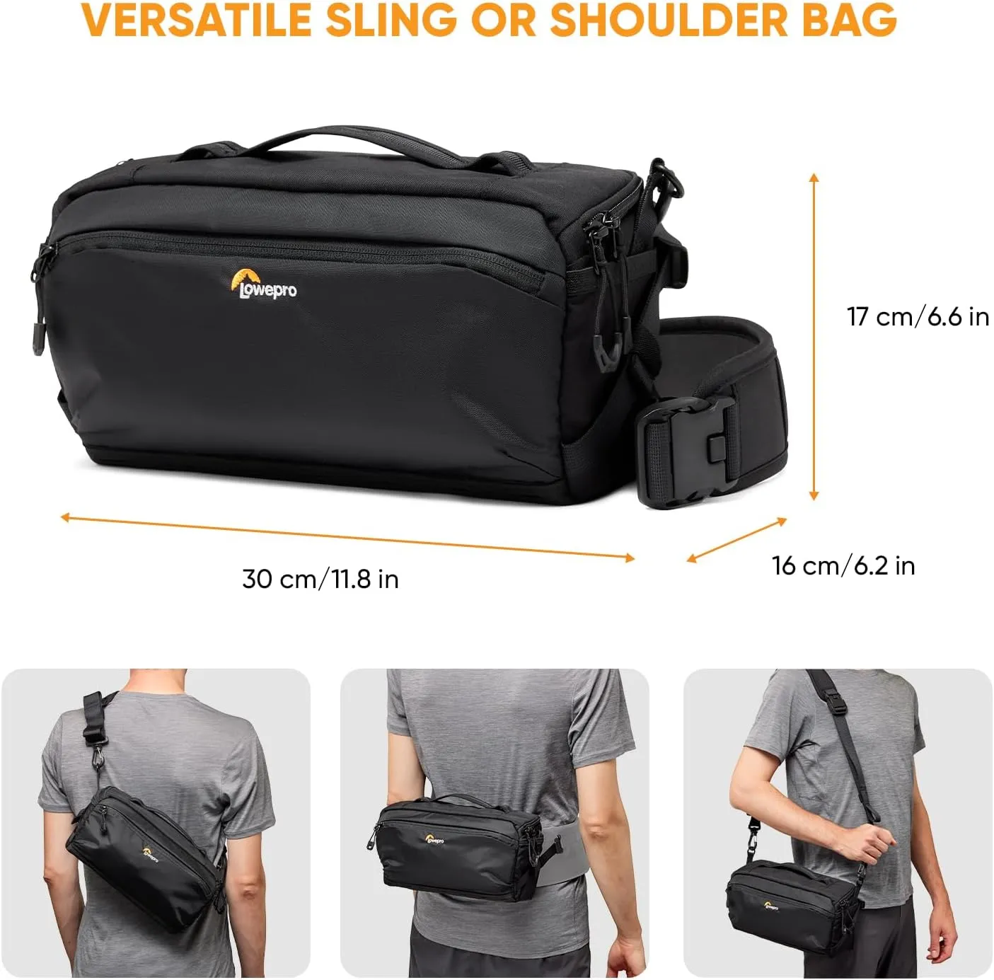 Lowepro SLX 120 AW III, Black, Volume 5liters