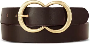 Lucky Brand Women's Leather Bold Fashion Statement Belts