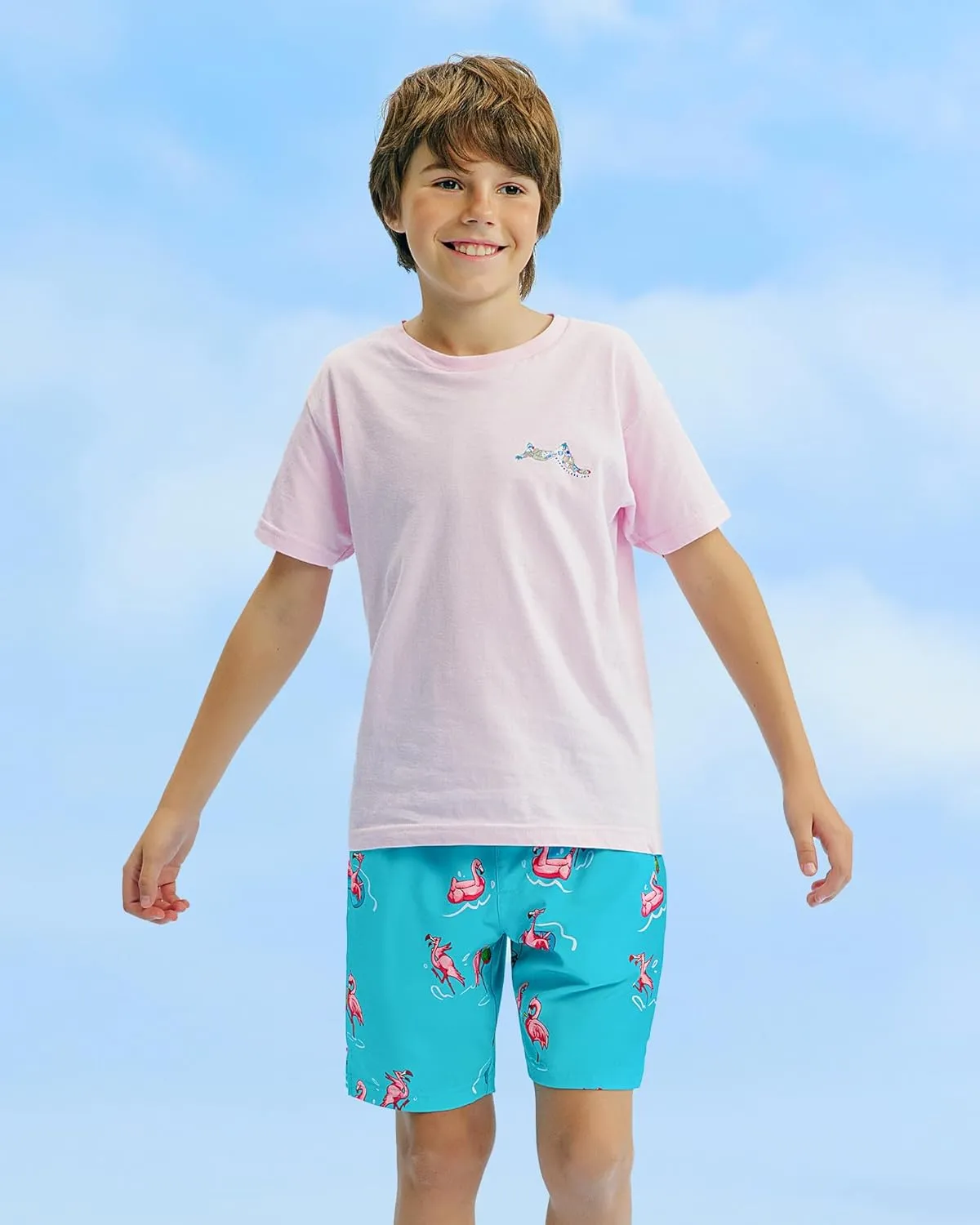 maamgic Boys Swim Trunks Compression Liner Stretch Teen Boy Swim Shorts Anti-Chafe Bathing Suits with Zipper Pockets