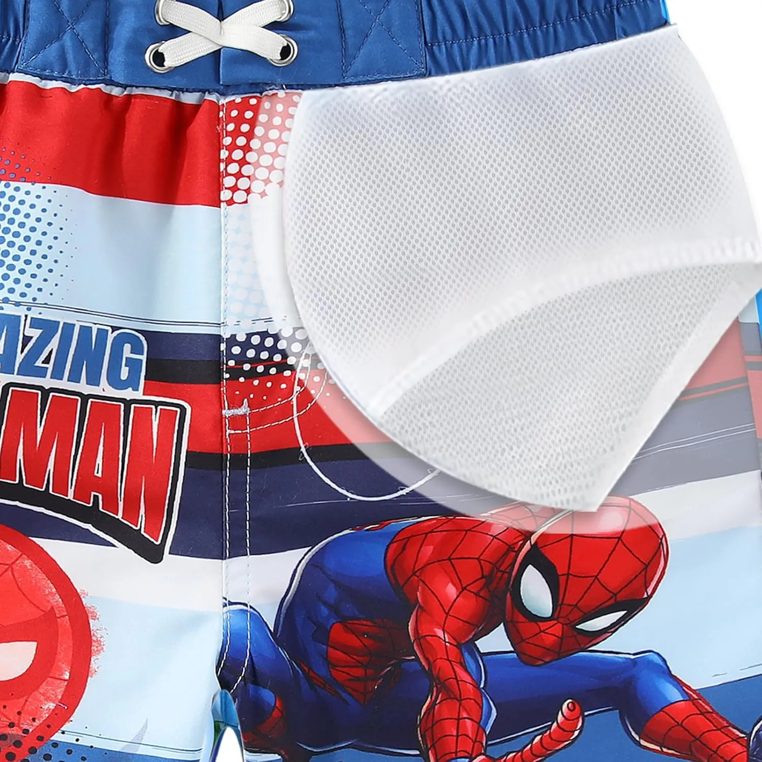 Marvel Avengers Boys UPF 50  Swim Trunks Bathing Suit for Toddler and Big Kids