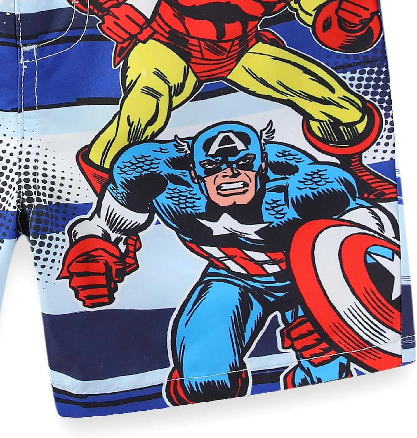 Marvel Avengers Boys UPF 50  Swim Trunks Bathing Suit for Toddler and Big Kids