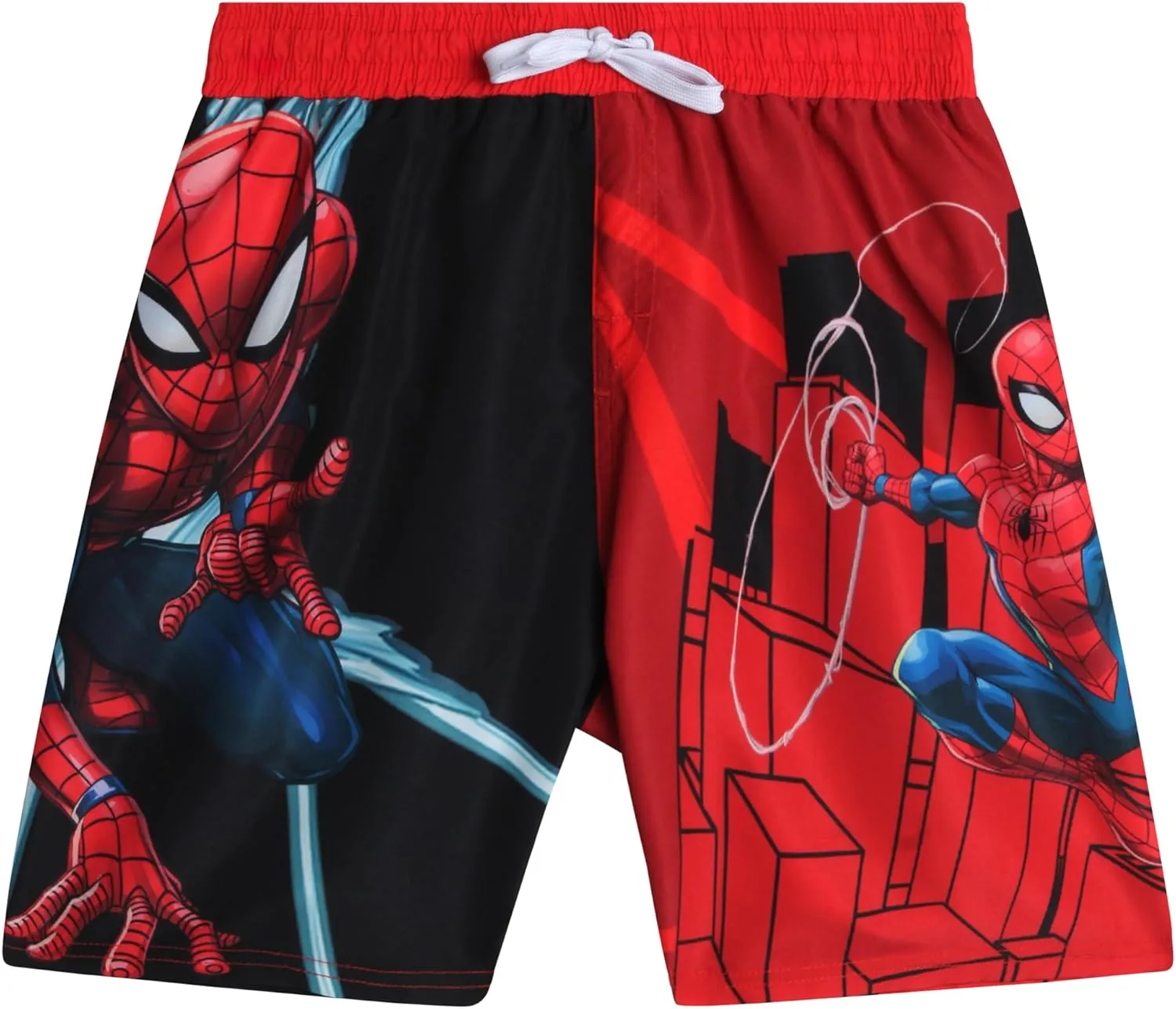 Marvel Boys Swim Trunks - Avengers Spiderman Captain America Hulk Iron Man Black Panther UPF 50  Quick Dry Boys Swim Shorts