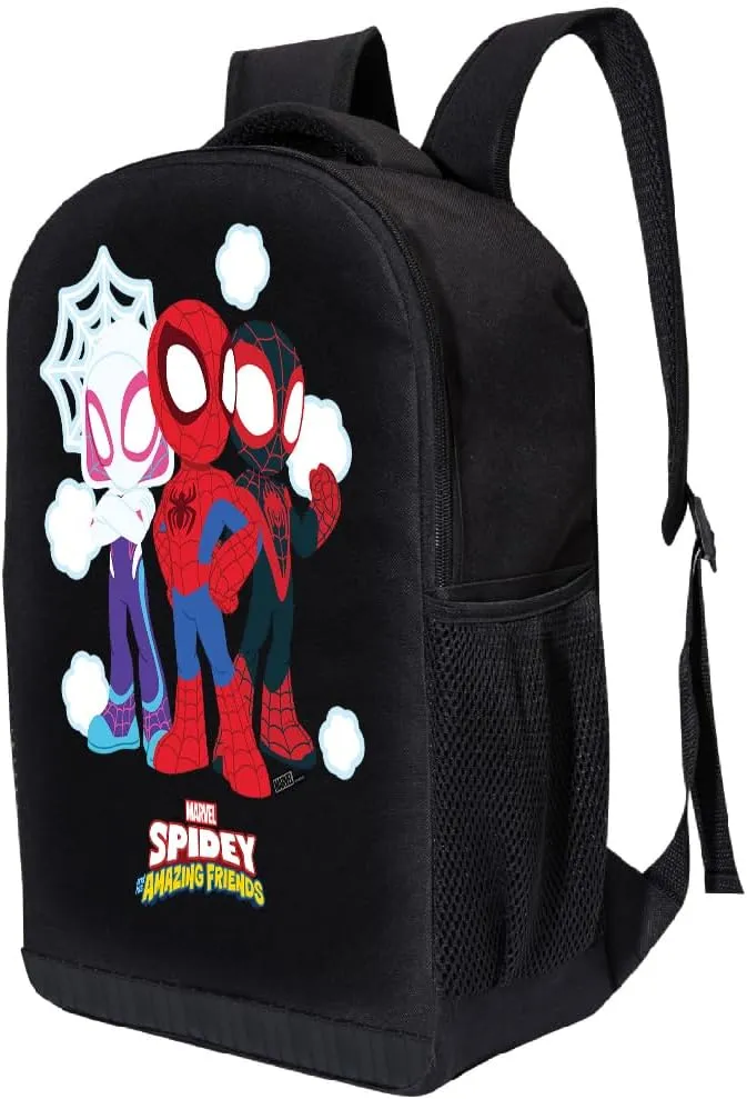 Marvel Spiderman Miles Morales Backpack Spidey and His Amazing Friends Backpack for Boys, Girls - Toddler Backpack for Kids 18" Backpack for School (Spidey and Friends)