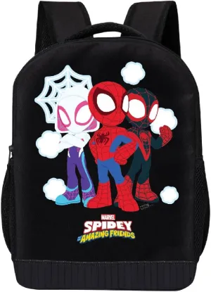 Marvel Spiderman Miles Morales Backpack Spidey and His Amazing Friends Backpack for Boys, Girls - Toddler Backpack for Kids 18" Backpack for School (Spidey and Friends)