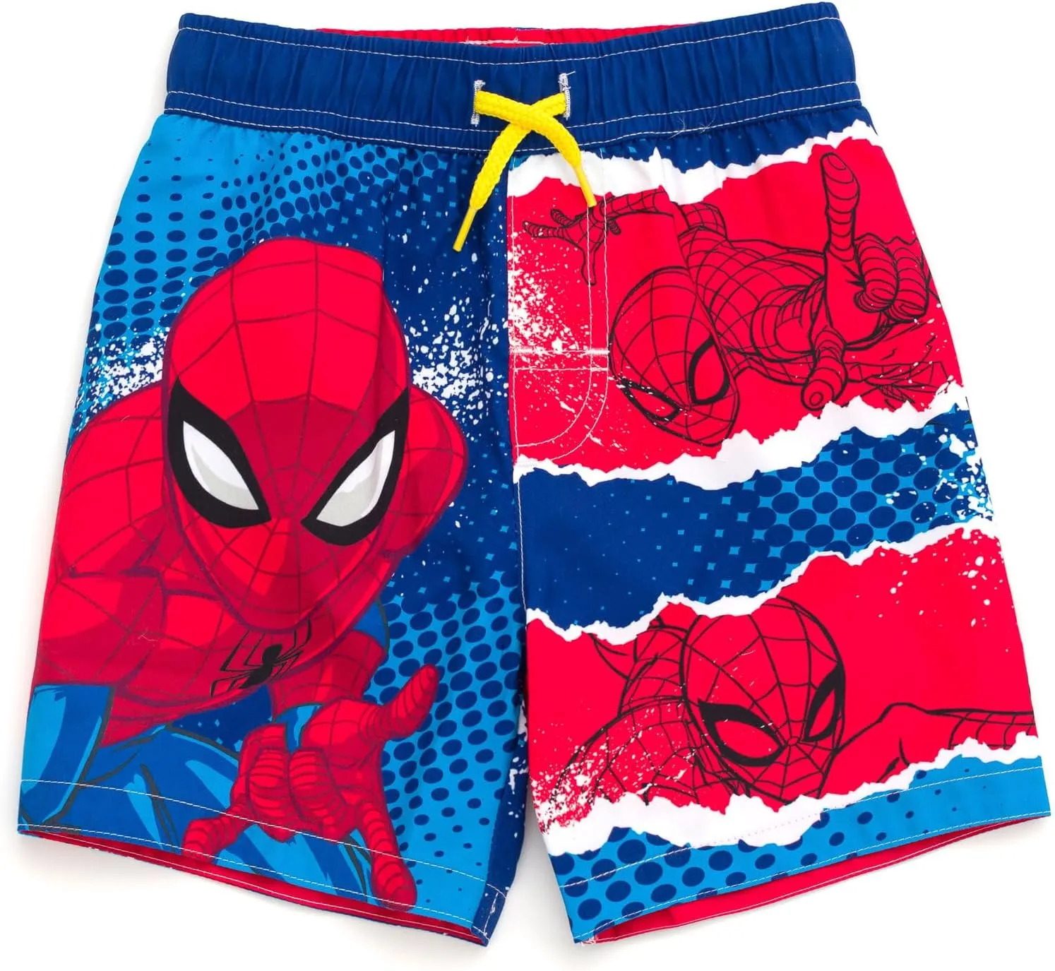 Marvel UPF 50  Pullover Rash Guard and Swim Trunks Outfit Set Toddler to Big Kid Sizes (2T - 18-20)