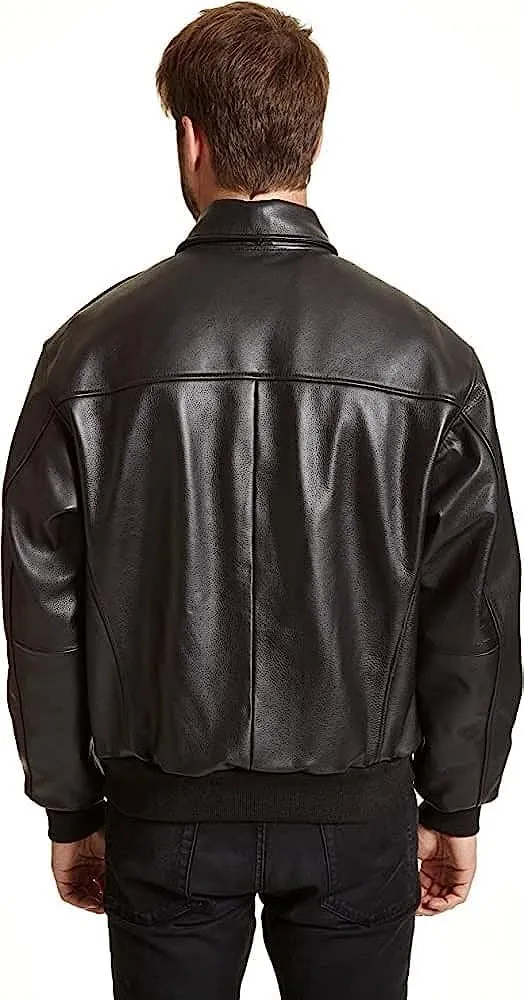 Men's Leather Flight Jacket