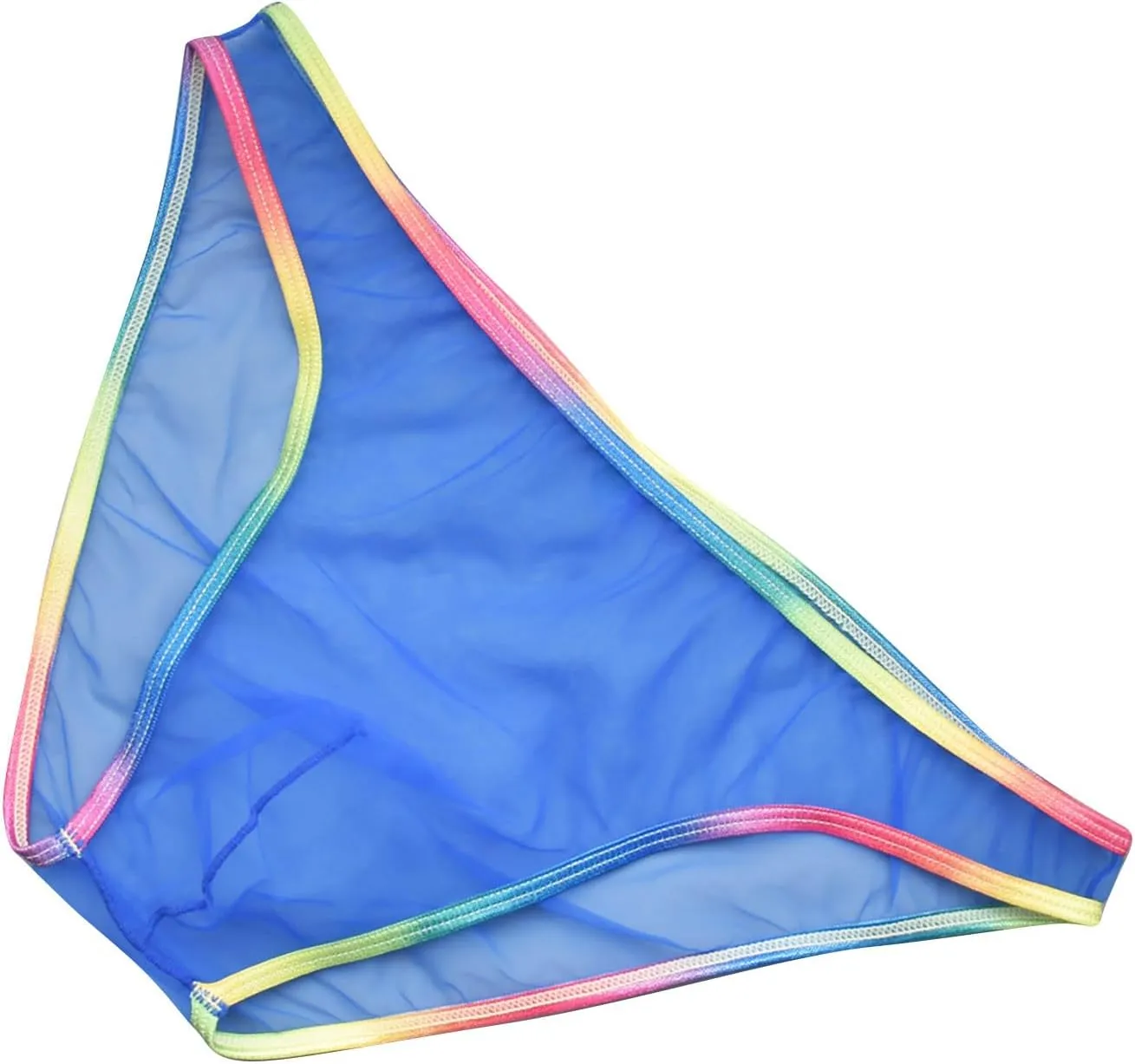 Mens Sexy Briefs Mesh See Through Lingerie Low Rise Underwear U Shaped Pouch Fun Underwear Comfort Breathable Panties
